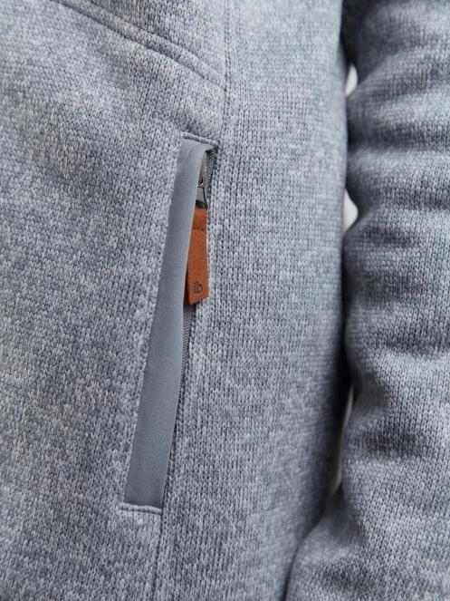 pulover cu gluga pt. femei Fundango Ara Fleece Jacket gri 7