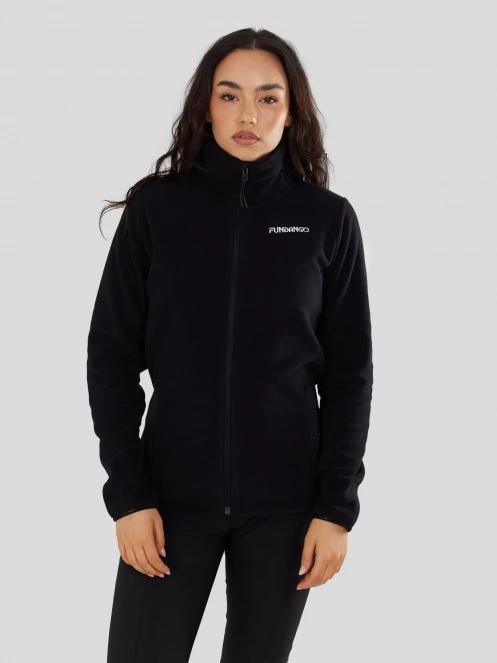 pulover polar pt. femei Fundango Serena Fleece Jacket negru 5
