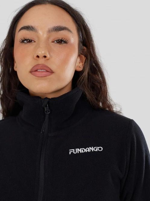 pulover polar pt. femei Fundango Serena Fleece Jacket negru 6