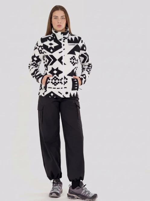pulover polar pt. femei Fundango Serena Fleece Jacket alb 4