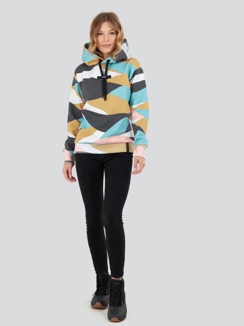 pulover cu gluga pt. femei Fundango Challenger Pullover multicolor 4