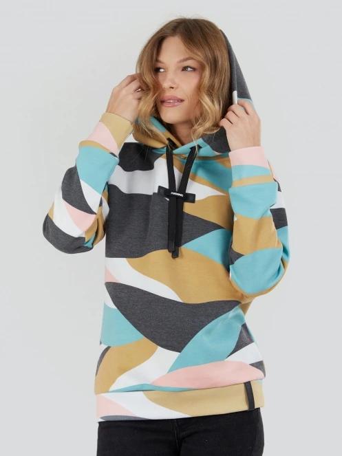 pulover cu gluga pt. femei Fundango Challenger Pullover multicolor 5