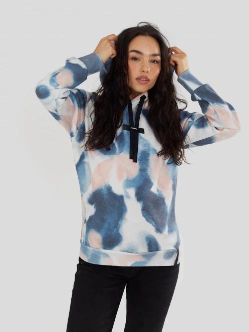 pulover cu gluga pt. femei Fundango Challenger Pullover albastru 5