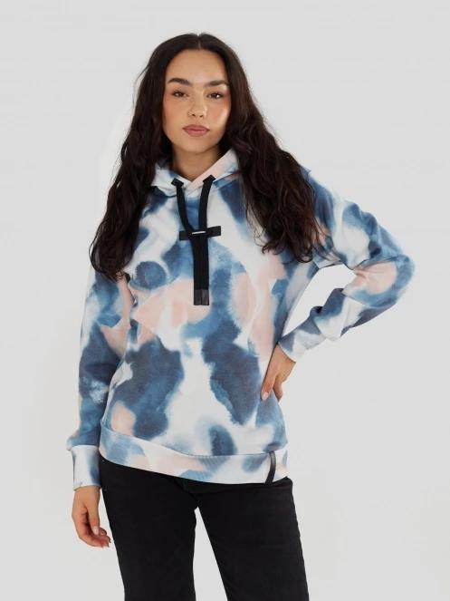 pulover cu gluga pt. femei Fundango Challenger Pullover albastru 6