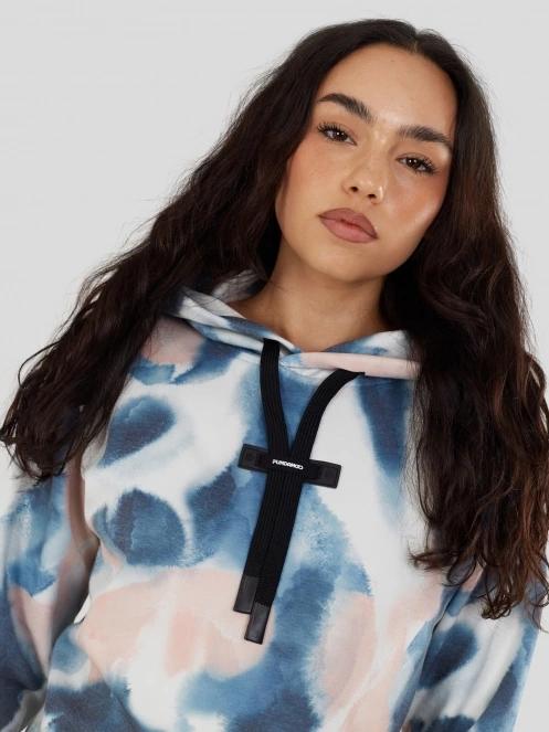pulover cu gluga pt. femei Fundango Challenger Pullover albastru 8