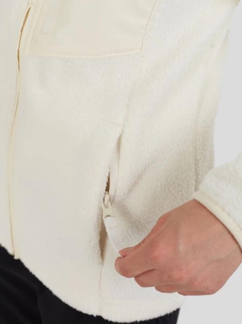 pulover polar pt. femei Fundango Shiloh Fleece Jacket alb 7