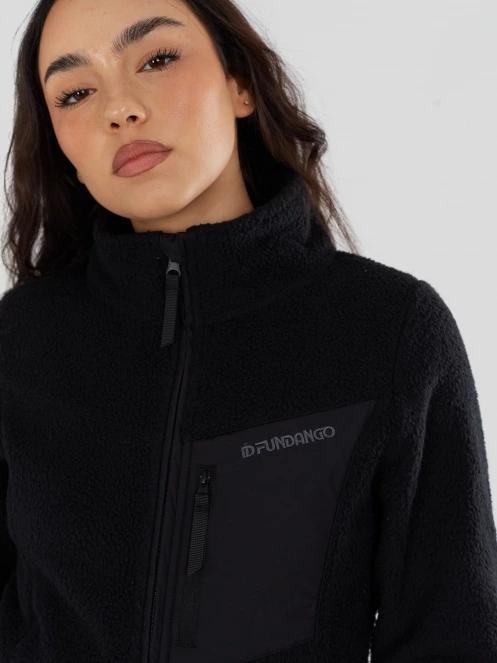 pulover polar pt. femei Fundango Shiloh Fleece Jacket negru 5