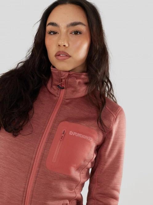 pulover polar pt. femei Fundango Antilles Melange Jacket roz 6