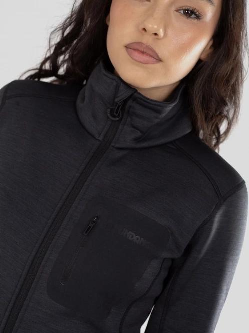 pulover polar pt. femei Fundango Antilles Melange Jacket negru 5