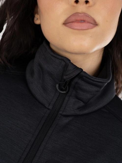 pulover polar pt. femei Fundango Antilles Melange Jacket negru 6