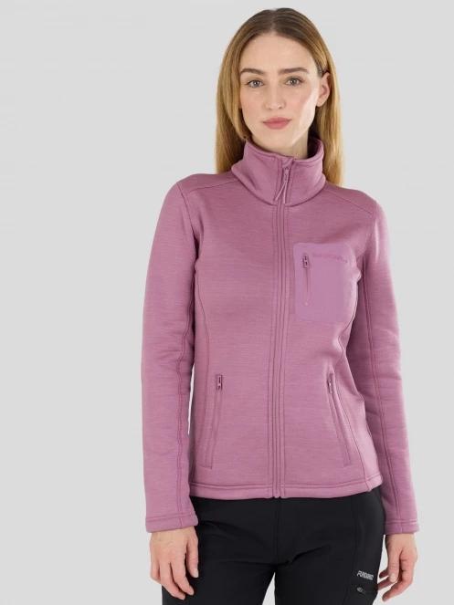 pulover polar pt. femei Fundango Antilles Melange Jacket roz 2
