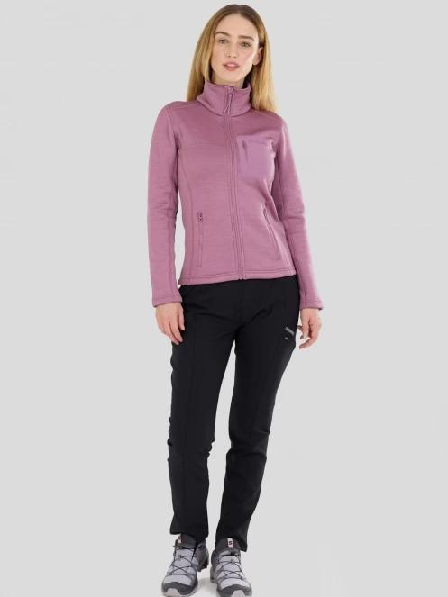 pulover polar pt. femei Fundango Antilles Melange Jacket roz 4