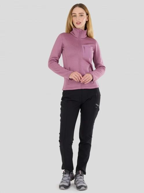 pulover polar pt. femei Fundango Antilles Melange Jacket roz 5