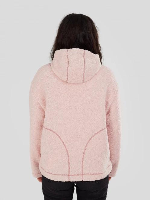 pulover cu gluga pt. femei Fundango Juniper Pile Jacket roz 3