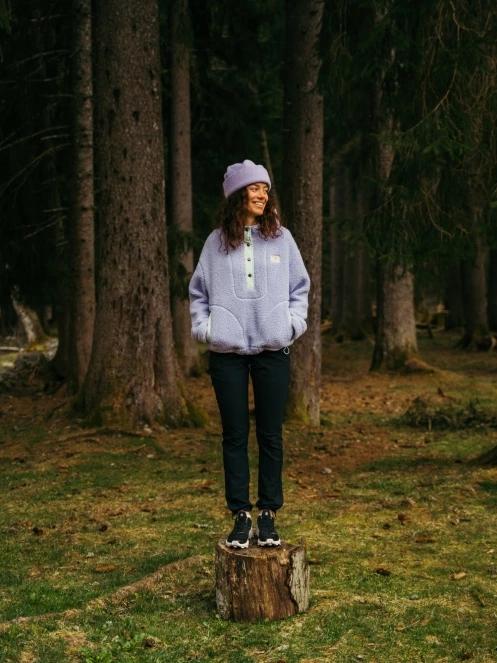 pulover cu gluga pt. femei Fundango Juniper Pile Jacket violet 11