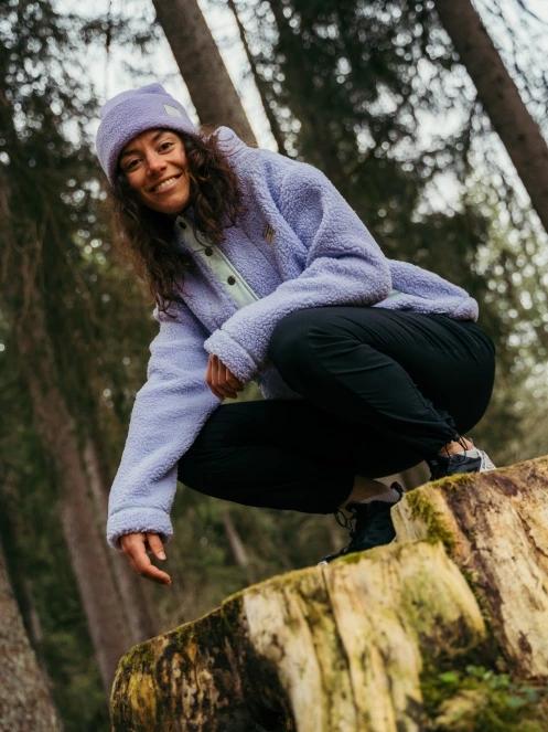 pulover cu gluga pt. femei Fundango Juniper Pile Jacket violet 12
