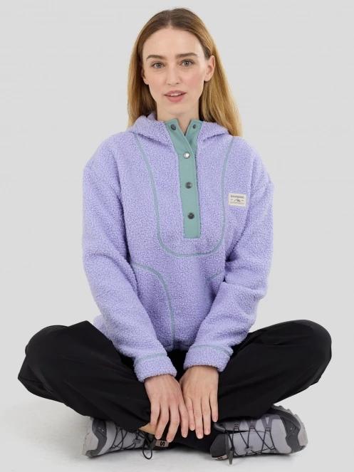 pulover cu gluga pt. femei Fundango Juniper Pile Jacket violet 5