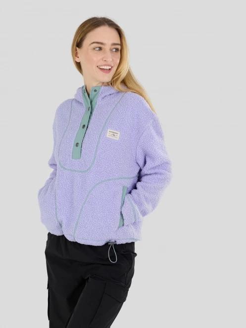 pulover cu gluga pt. femei Fundango Juniper Pile Jacket violet 6