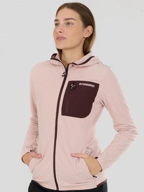 strat intermediar hibrid pt. femei Fundango Nigata Full Zip Hoodie roz 5