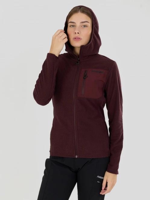 strat intermediar hibrid pt. femei Fundango Nigata Full Zip Hoodie violet 2