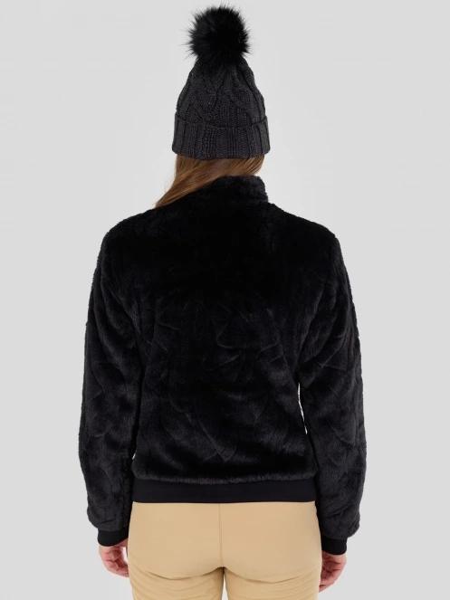 strat intermediar hibrid pt. femei Fundango Marigold Shearling Jacket negru 3
