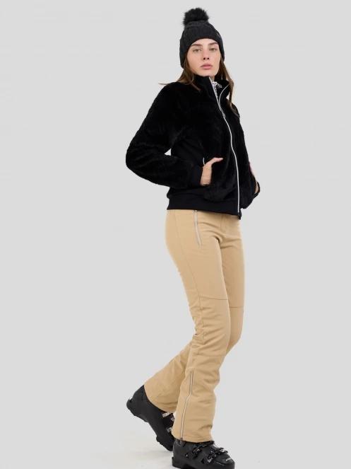 strat intermediar hibrid pt. femei Fundango Marigold Shearling Jacket negru 4