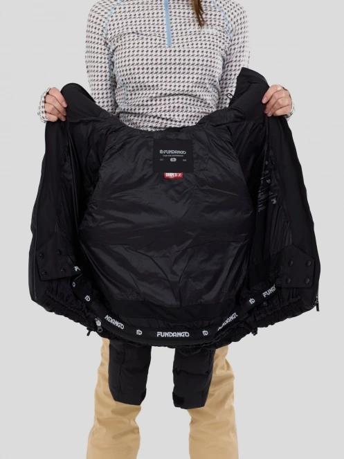 strat intermediar hibrid pt. femei Fundango Marigold Shearling Jacket negru 5