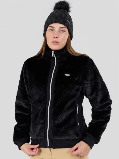 strat intermediar hibrid pt. femei Fundango Marigold Shearling Jacket negru 6