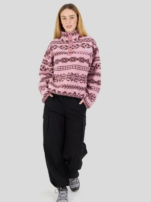 pulover polar pt. femei Fundango Pacha Fleece Jacket roz 4