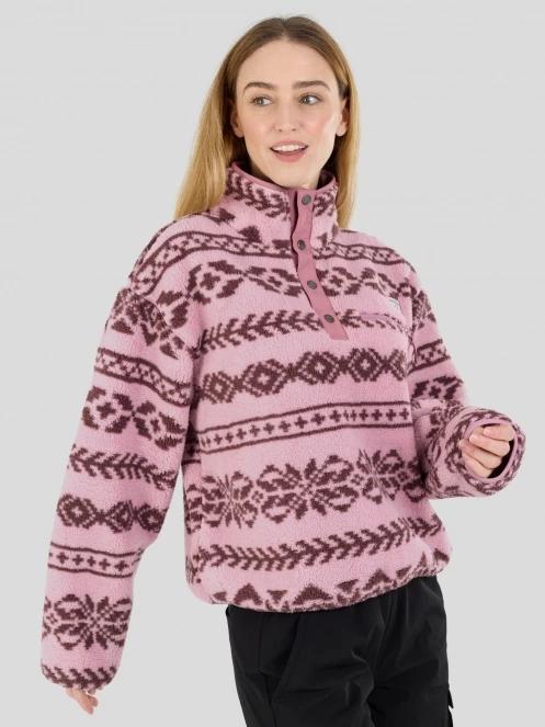 pulover polar pt. femei Fundango Pacha Fleece Jacket roz 6