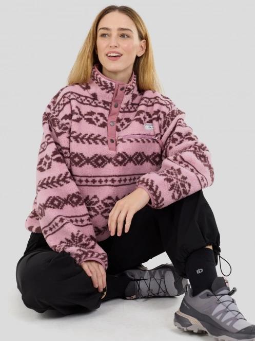 pulover polar pt. femei Fundango Pacha Fleece Jacket roz 7