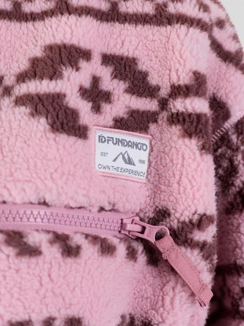 pulover polar pt. femei Fundango Pacha Fleece Jacket roz 9