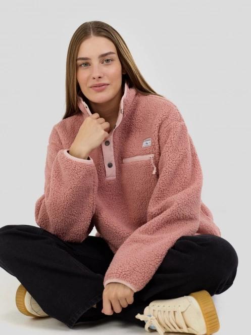 pulover polar pt. femei Fundango Pacha Fleece Jacket roz 5