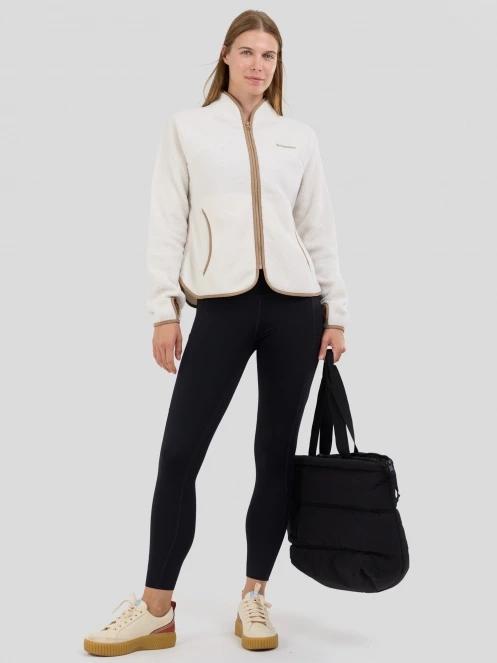 pulover polar pt. femei Fundango Roselake Pile Jacket alb 5