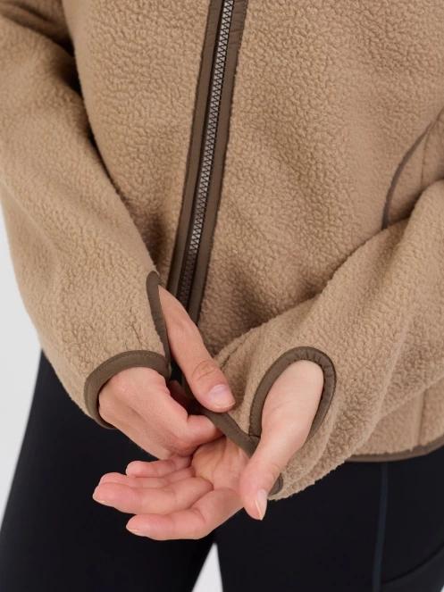 pulover polar pt. femei Fundango Roselake Pile Jacket nisip 6