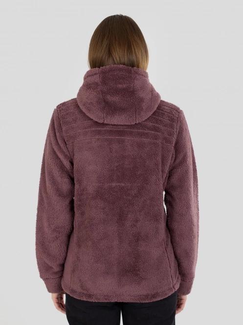 pulover polar pt. femei Fundango Zealand Plush Pile Jacket violet 3