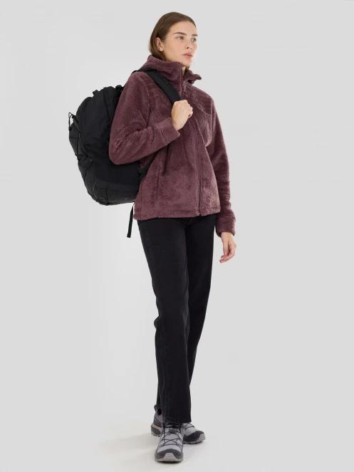 pulover polar pt. femei Fundango Zealand Plush Pile Jacket violet 4