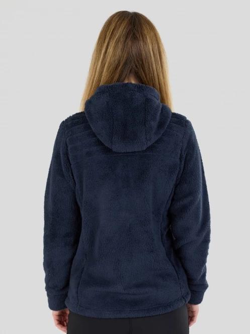 pulover polar pt. femei Fundango Zealand Plush Pile Jacket albastru inchis 3