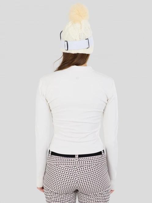tricou cu maneci lungi, pentru sport pt. femei Fundango Flow Thermo Zip Up nisip 3