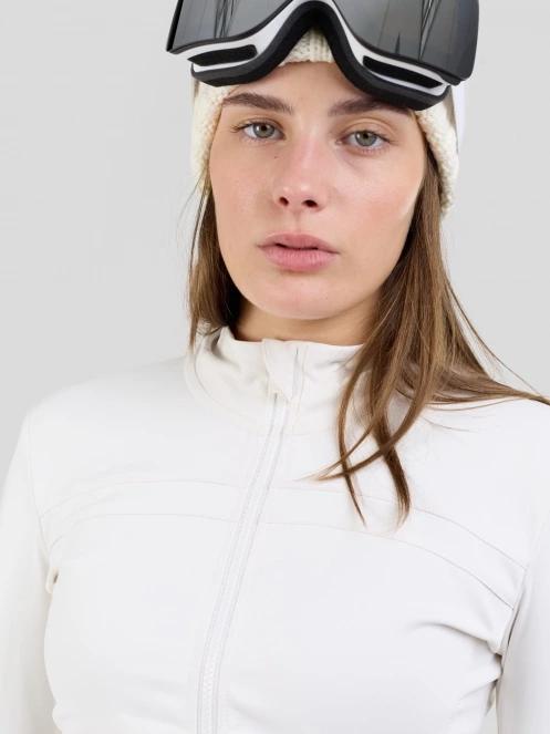 tricou cu maneci lungi, pentru sport pt. femei Fundango Flow Thermo Zip Up nisip 6