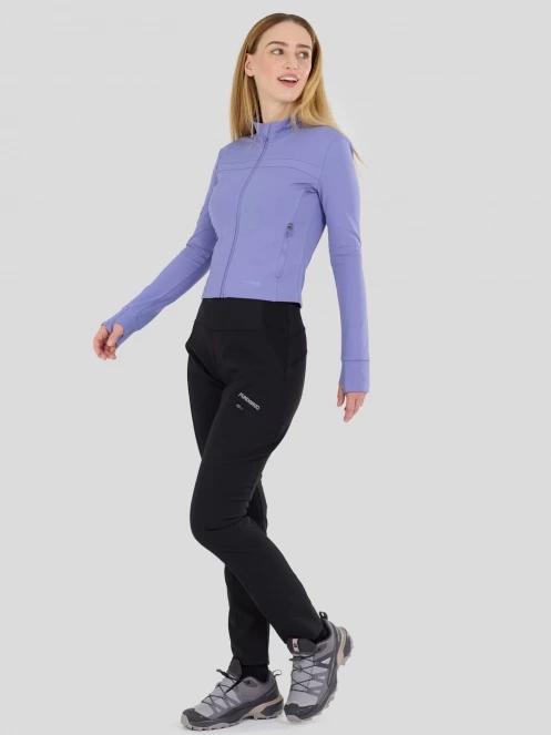 tricou cu maneci lungi, pentru sport pt. femei Fundango Flow Thermo Zip Up violet 5