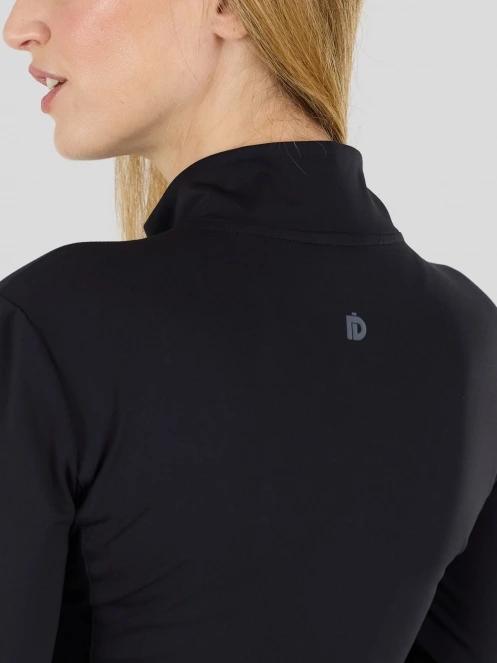 tricou cu maneci lungi, pentru sport pt. femei Fundango Flow Thermo Zip Up negru 9