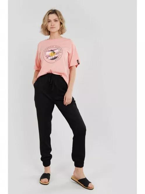 pantaloni de trening pt. femei Fundango Rosalie Pants negru 5