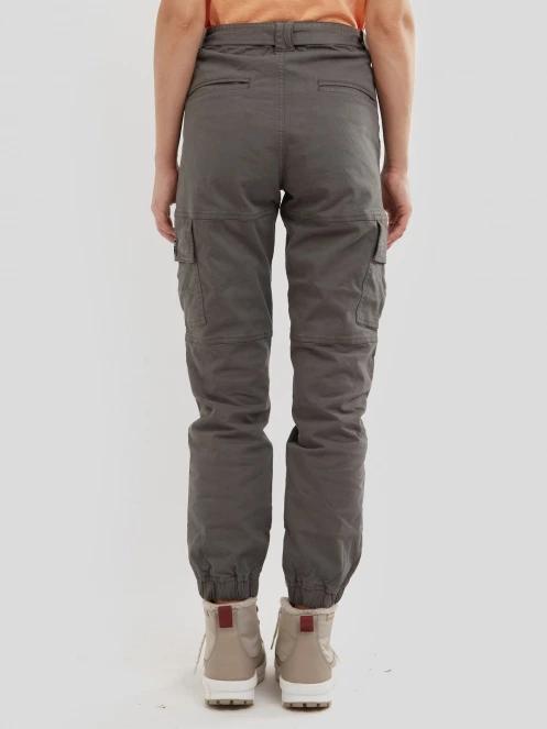 pantaloni de strada cu buzunare laterale pt. femei Fundango Alina Cargo Pants oliv 3