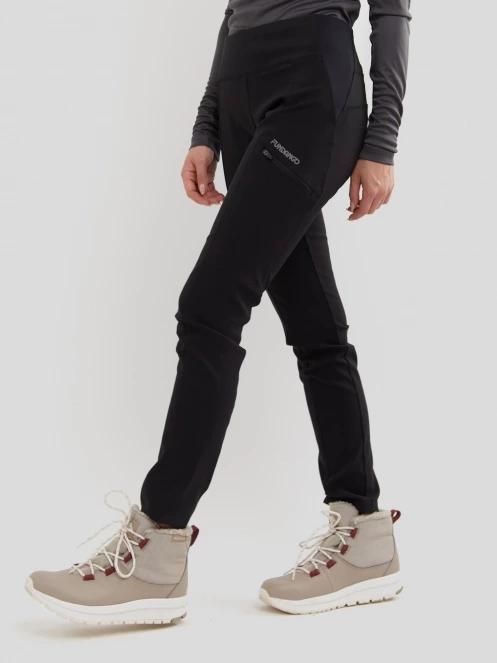 pantaloni de sport pt. femei Fundango Delilah Wind Block Leggings negru 2