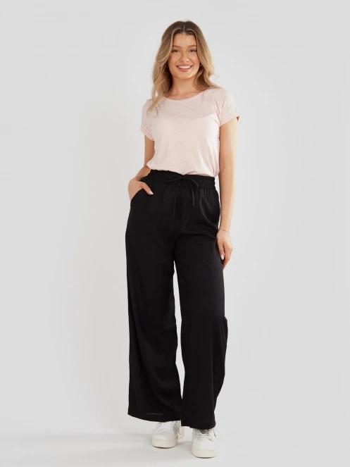 pantaloni lungi pt. femei Fundango Poppy Pants negru 4
