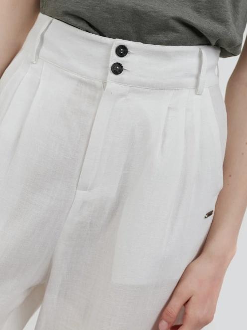 pantaloni lungi pt. femei Fundango Piper Pants alb 7