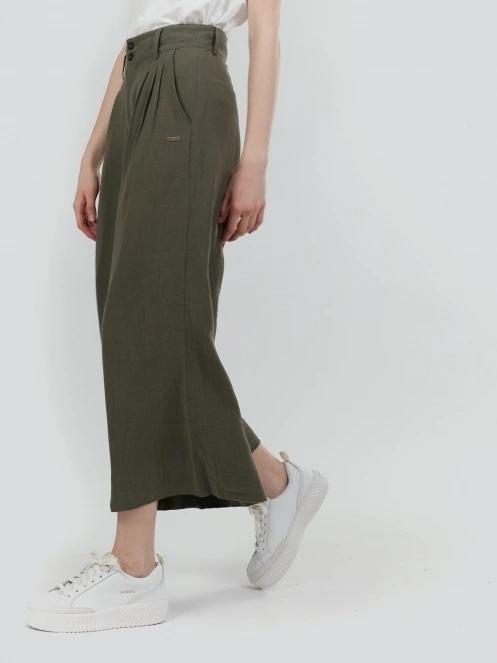 pantaloni lungi pt. femei Fundango Piper Pants oliv 2