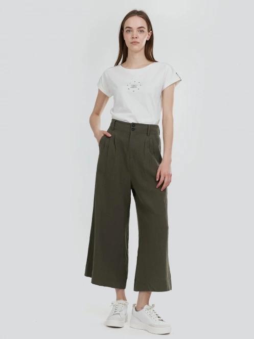 pantaloni lungi pt. femei Fundango Piper Pants oliv 4