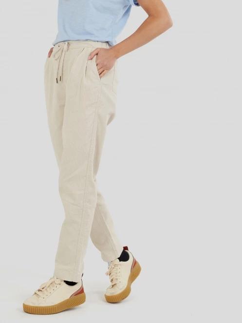 pantaloni lungi pt. femei Fundango Lorna Corduroy Pants galben 4
